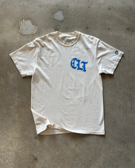 Glory Days Apparel -  Reppin' This City Off-White/Blue T-Shirt