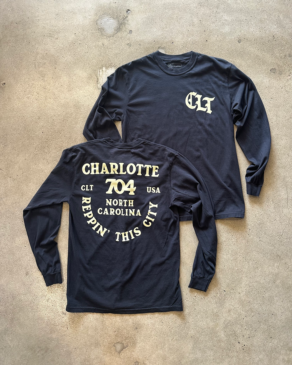 Glory Days Apparel - Reppin' This City Black Long Sleeve Shirt