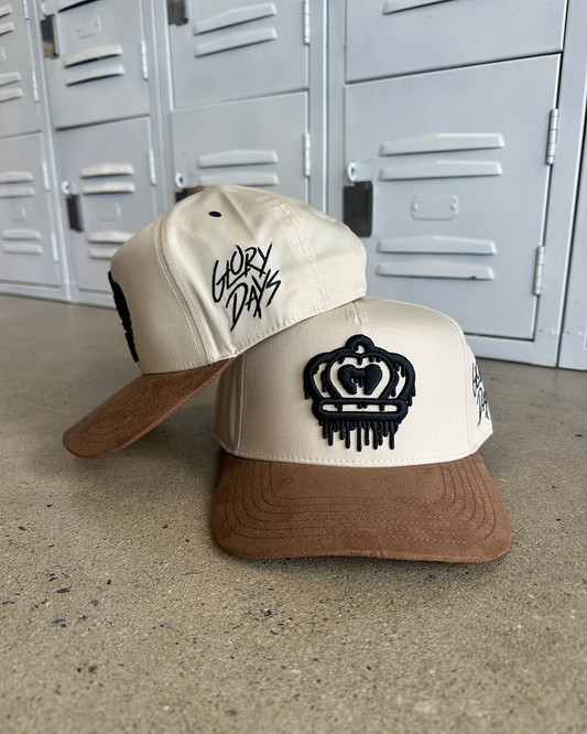 Glory Days Apparel - Suede Bill Glory Days Logo Drip Hat