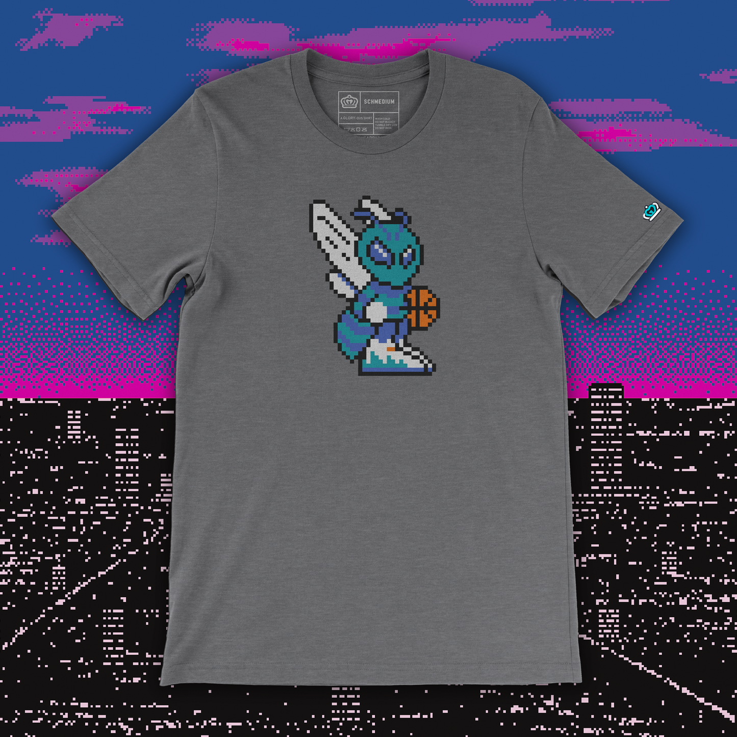 *LOCKED IN THE VAULT* Glory Days Apparel - 8-Bit Basketball T-Shirt